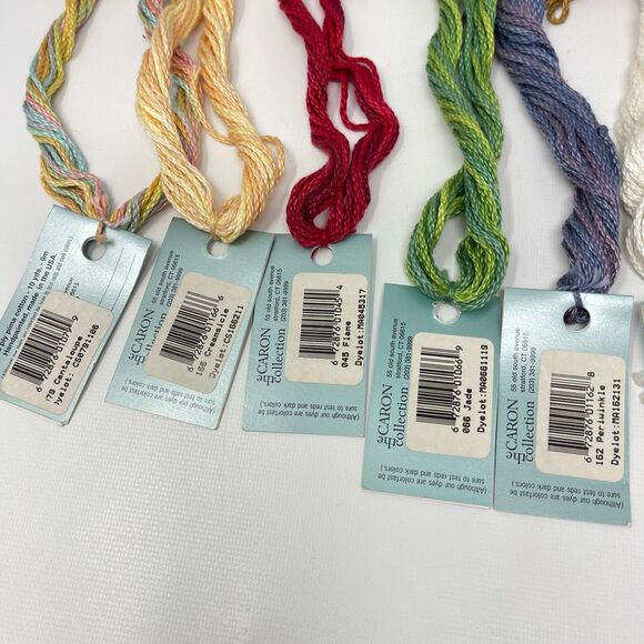 Watercolours by Caron Embroidery Needlepoint Thread Floss String Lot 11 Skeins - Picture 4 of 6